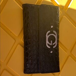 G by Guess Black Crocodile Texture Phone Case